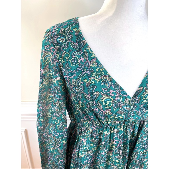EUC ASOS Paisley Babydoll Mini Dress - Picture 3 of 6